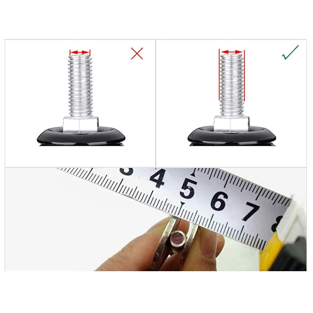 Lot de 4 roulettes à plaques pour Chaise de Bureau, roulettes pour Meubles de 5,1 cm, Double Roue pivotante, Support en Alliage, capacité 60 kg, Remplacement pour Lits d'enfant, Bureaux d'ordinateur