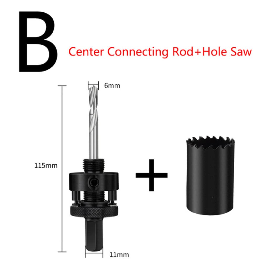 Otwornica 1 sztuk 35-114mm Bi-Metal M42 otwornice Bit do obróbki drewna żelazo ze stali nierdzewnej plastikowy zestaw do cięcia aluminium, b
