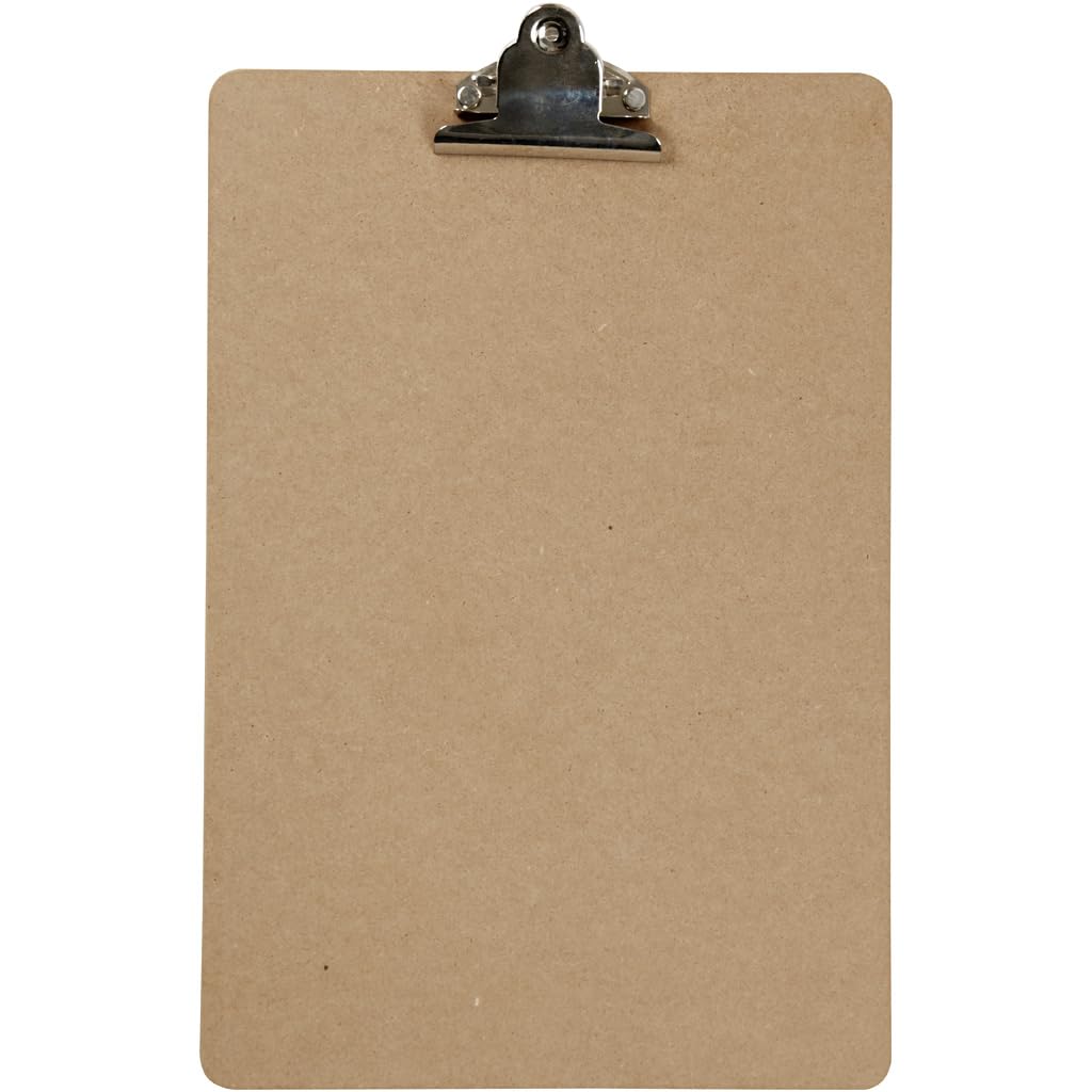 Clipboard, A4 21x34 cm, thickness 3 mm, MDF, A4, 1pc