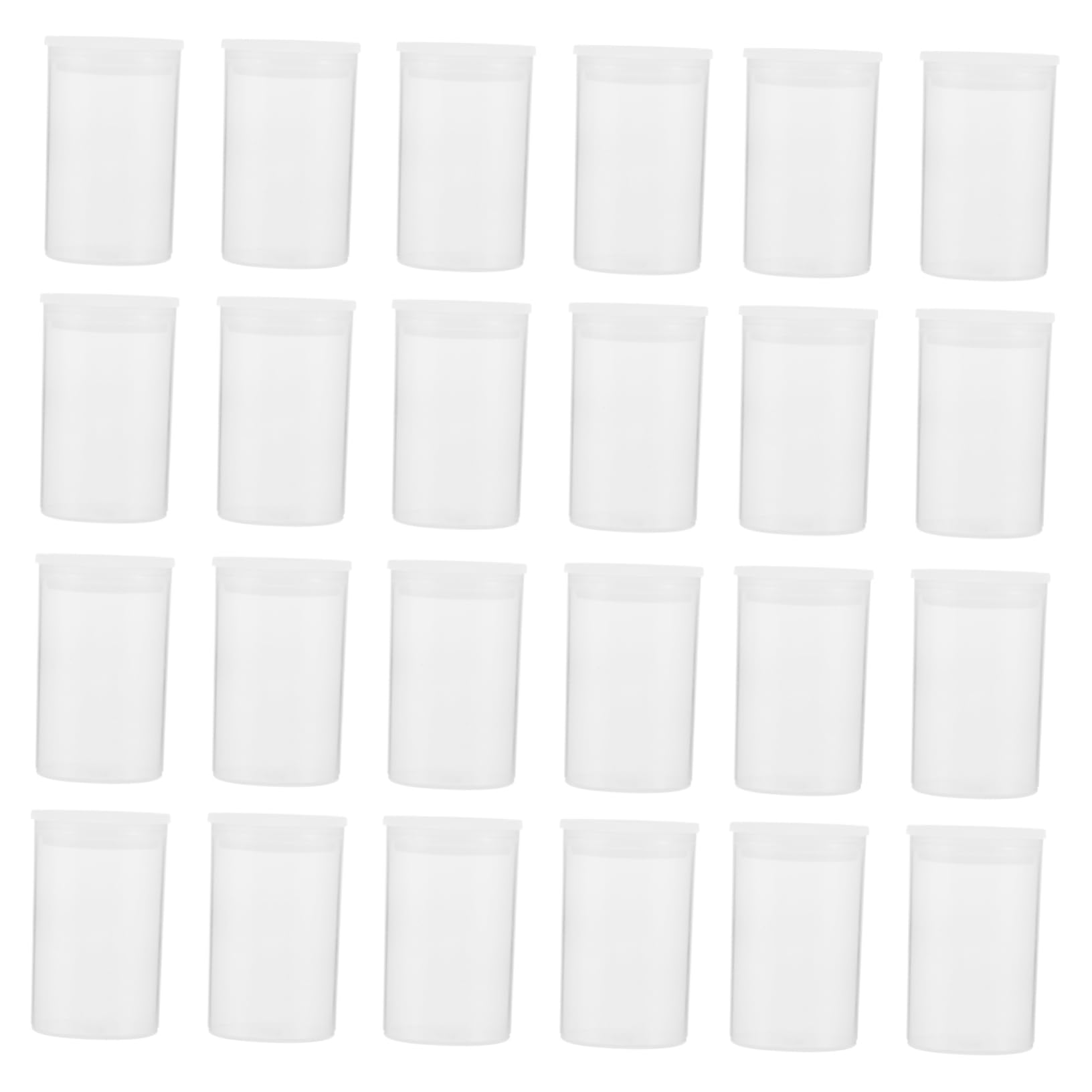 100 Contenitori Portaoggetti Plastica Trasparente con Coperchio Sigillato, Versatile per Film e Modellini, 100 Pezzi, per Cassetti e Tavoli da Trucco
