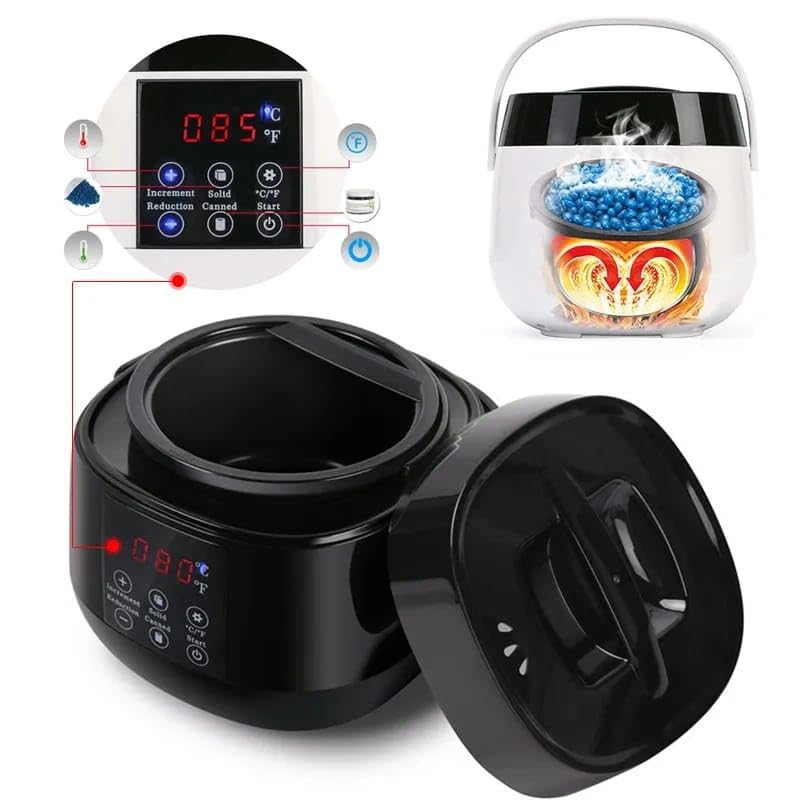 Scaldacera 500CC Scaldacera Depilazione Macchina per cera SPA Corpo Epilatore Vasetto di cera di paraffina Display LCD intelligente della temperatura