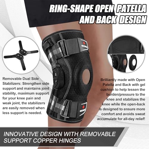 NEENCA Adjustable Professional Knee Brace for Pain Relief and Support (Medium)