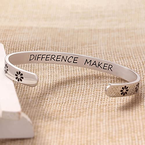Btysun Bracelets for Women Mothers Day Bracelet Gifts from Daughter Inspirational Gifts for Women Graduation Gifts for Her Motivational Birthday Cuff Bangle Friendship Personalized Mantra Jewelry…
