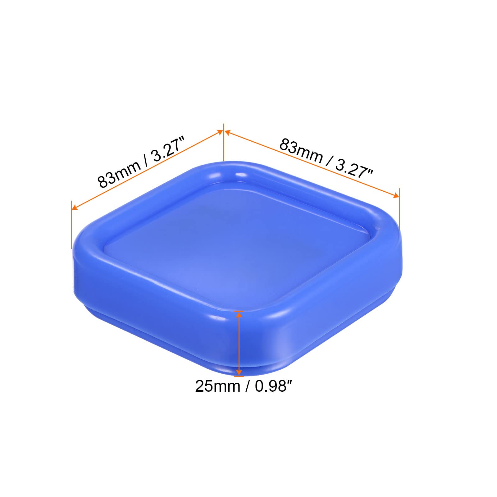 HARFINGTON Cojín magnético cuadrado de plástico magnético para alfileres de costura, estuche de almacenamiento, herramienta de cojín de aguja para proyectos de costura, color azul