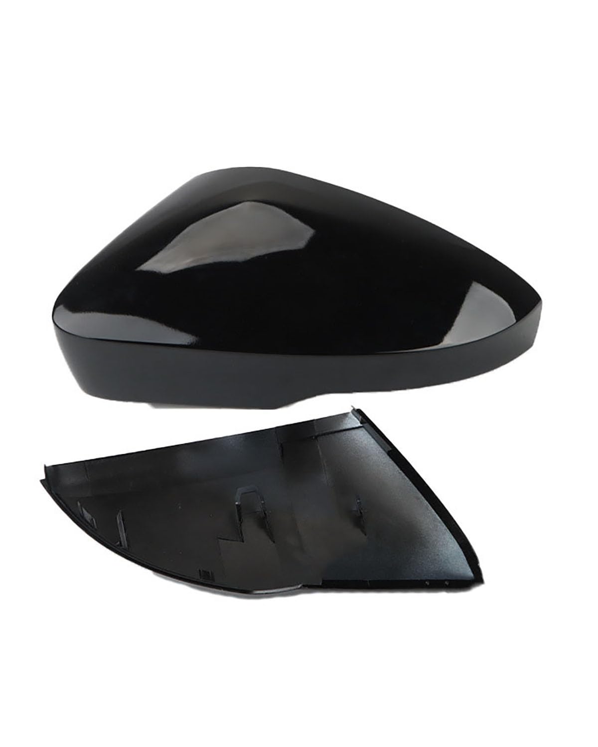 Coperchio Specchietto Laterale Alloggiamento Specchietto Retrovisore Per T-ROC 2018-2022 Calotta Specchio Retrovisore(Black,Left driver)
