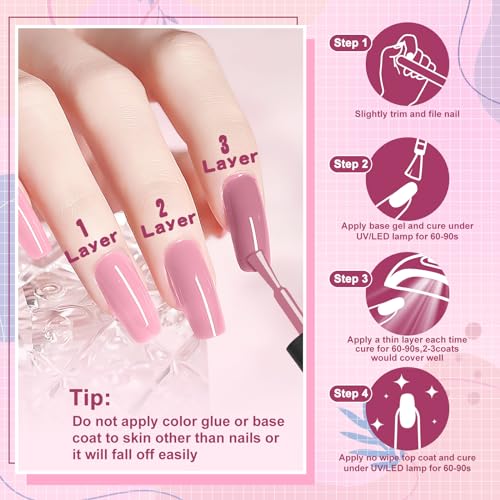 Shellac-Starter-Set von SPTHTHHPY mit Nagellampe und Zubehör