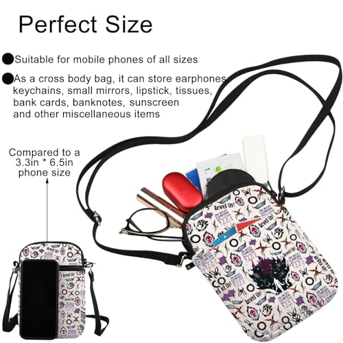 JNIAP Anime Crossbody Bag Anime Fans Gift Shadows Gift Double Dungeon Shoulder Bag3