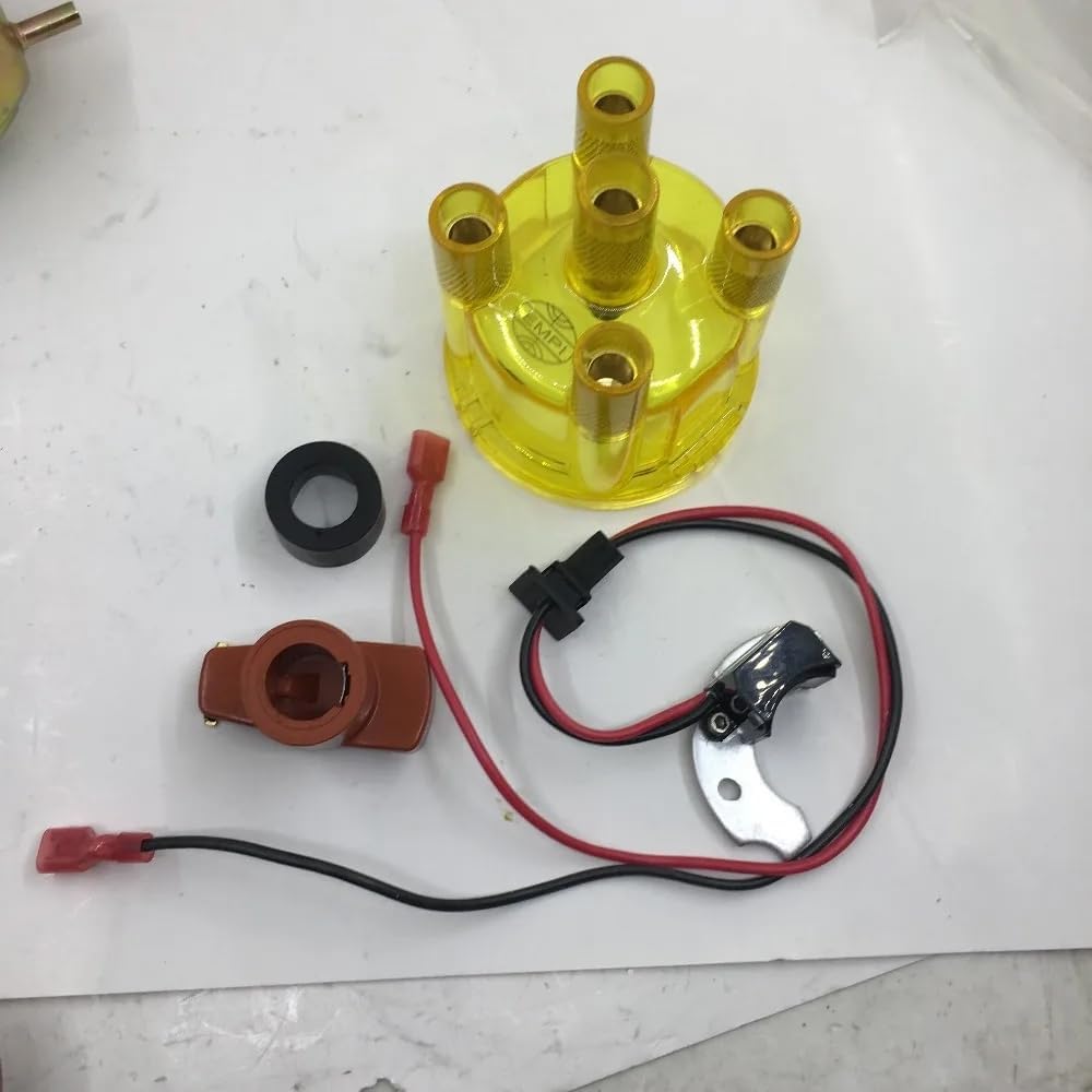 YL New electrical Electronic Ignition kit JFU4 with Distributor yellow Cap & Rotor For Ford Pinto for bosch distributor