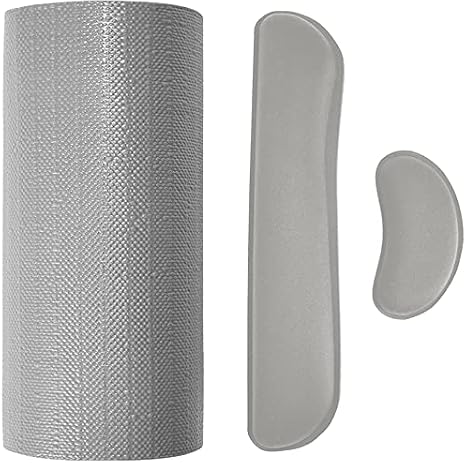 Gorilla Grip Smooth Drawer Liner and Wrist Rest, Drawer Liner Size 12x20, Non Adhesive, Wrist Rest Includes Mousepad Rest, Computer Keyboard Accessory, Both in Gray, 2 Item Bundle image 3