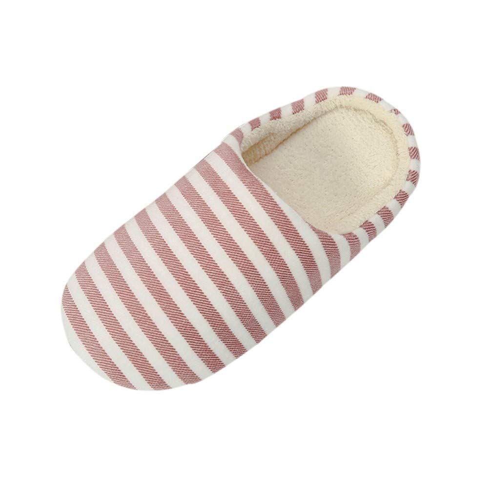 Women Slippers for Home Soft Plush Slip-On Wool Lined House Shoes Ladies Fuzzy Bedroom Slipper Non-Slip Sole Shoes