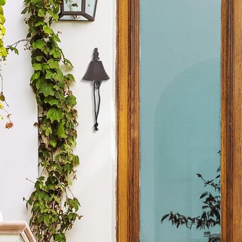Cloche murale decorative rustique en fer robuste pour maison - 7