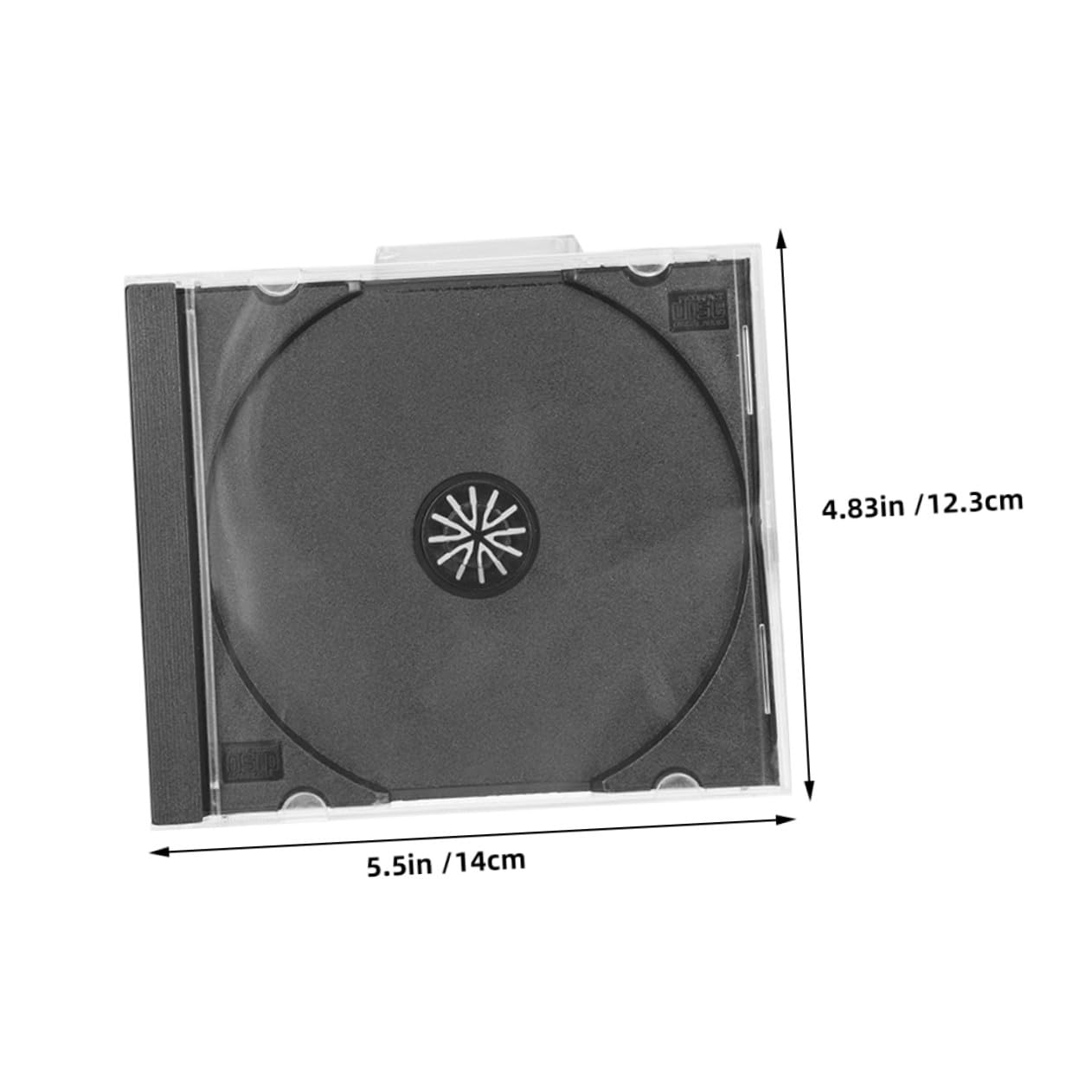 10 pezzi Custodie Trasparenti per CD Dvd in Plastica da Protezione Sicura per Dischi Contenitori Versatili per e Scuola Design Chiaro per Facile
