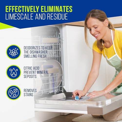Freshero Dishwasher Cleaner Tablets 26 Pack - Deep Cleaning, Odor Eliminator, Limescale & Mineral Remover, Compatible with All Dishwashers - Bosch, Samsung, Whirlpool, LG, and More - Thumbnail 5