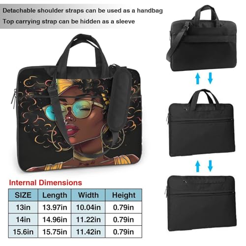 Laptop Bag Case Beautiful African Women Computer Messenger Shoulder Bag Laptop Sleeve Briefcase2