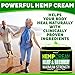 Natural Hemp Cream - Maximum Strength Gel - Hemp Cream with Arnica, MSM, Glucosamine, Menthol, Aloe, Turmeric, Boswellia - Fast Absorption, Non-Greasy - Advanced Formula - 4 oz