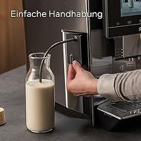 Siemens Milchbehälter-Adapter TZ70001, zur Nutzung externer Milchbehältnisse, speziell EQ.700 Kaffeevollautomaten entwickelt, Original-Zubehör, spülmaschinengeeignet, schwarz – Ansicht 2