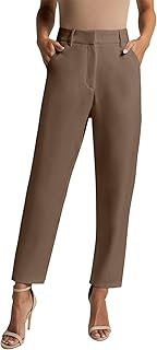 Women High Waisted Dress Work Ankle Pants 26