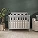 Dream On Me Aden 4-in-1 Convertible Mini Baby Crib in Grey, GreenGuard Gold & JPMA, Sustainable Pinewood, Non-Toxic Finish, 3 Mattress Heights, Converts to Mini Day & Twin-Size Bed