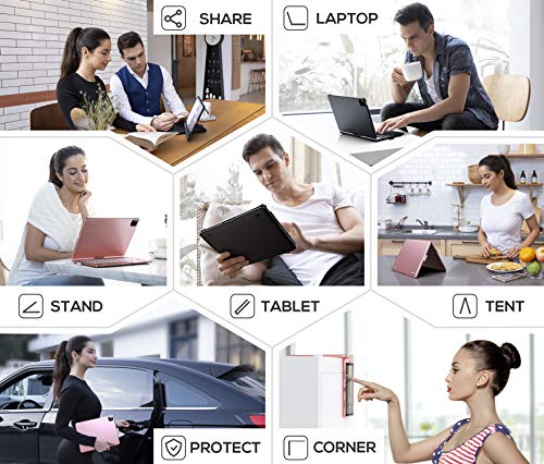 Image of typecase Touch for iPad 9th Generation Case with Keyboard (10.2 inch, 2021),Multi-touch Trackpad,10 Color Backlight, 360 Rotatable, Thin & Light for 8th Gen (2020),7th Gen (2019), Air 3,Pro 10.5 (Black).