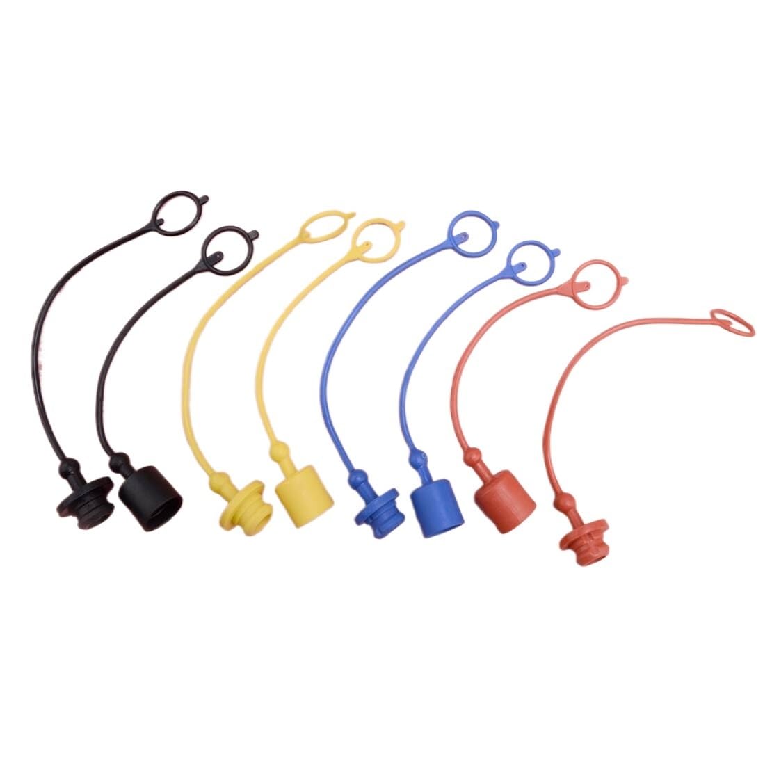 Xaronf One Color 4 Pairs Rubber 1/2 Inch Hydraulic Coupler Dust Cap And Cover
