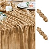 Nombreuses occasions : le chemin de table rustique transparent est adapté pour diverses occasions, telles que les mariages, les fêtes prénatales, les fêtes prénuptiales, les fêtes d'anniversaire, Pâques, les anniversaires, Pâques, les fêtes intérieures et extérieures et d'autres occasions spéciales. Vous pouvez choisir la couleur appropriée du chemin de table en fonction de l'occasion.