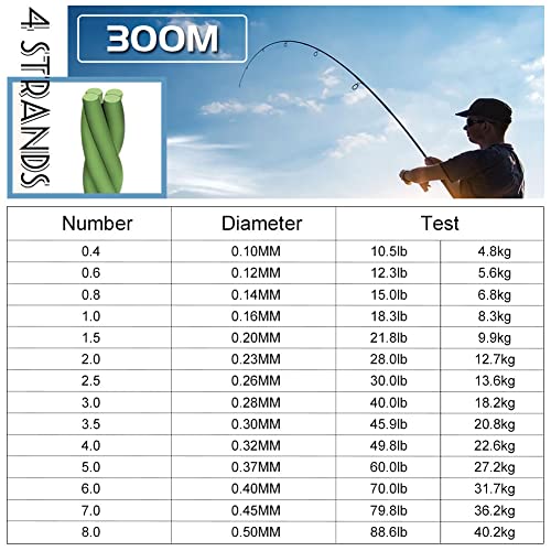 L SERVER PEライン 釣り糸 釣りライン 4本編み 釣り糸 マルチカラー 高強度 高感度 耐磨耗 高飛距離 300m 500m 1000m (0.4号/0.6号/0.8号/1号/1.5号/2号/2.5号/3号/3.5号/4号/5号/6号/7号/8号) 300m 2枚目