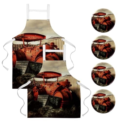 Tabliers de cuisine protecteurs lot de 2 pour résoudre le problème des vêtements tachés au bar