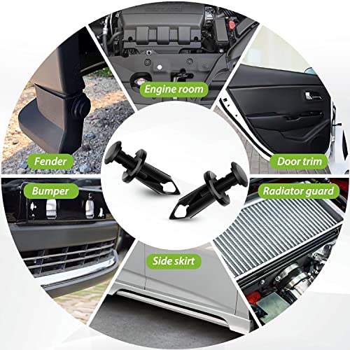 Image of Frokom Car Retainer Clips Kit Nylon Bumper with Fastener Remover-18 Most Popular Sizes Auto Push Pin Rivets Set for GM Ford Toyota Honda Chrysler-415pcs