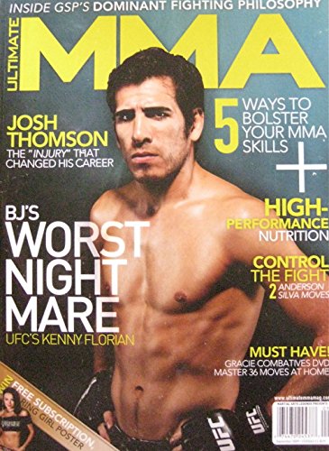 September 2009 Ultimate MMA Magazine Josh Thomson Kenny Florian Anderson Silva