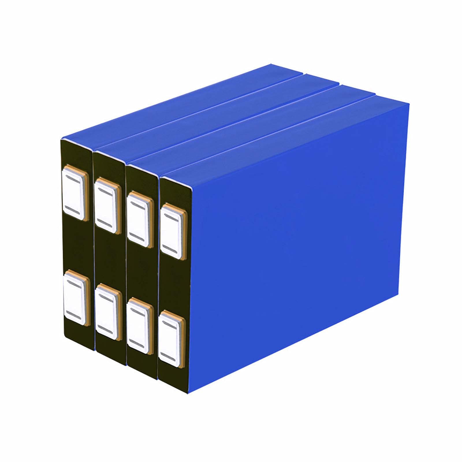 3.2V 30AH Deep Cycle Lithium Iron Phosphate Cell Rechargeable LiFePO4 Battery with Matching Bus Bar and Bolts Suitable for Solar Power System RV Energy Storage(4 pcs)