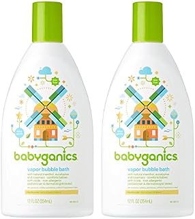 Babyganics Vapor Bubble Bath Bundle - 2 Items: 12 oz Bottles