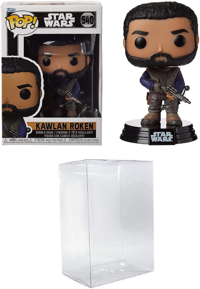 Funko POP! Star Wars: Kawlan Roken De Obi-Wan Kenobi - Incluye Protector De Caja Byron's Attic