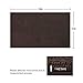 ITSOFT Plush Bathroom Rug 34x21, Absorbent Machine Washable Non Slip Chenille Bath Mats, Quick Dry Bathmat, Bath Rugs for Bath, Shower, Bedroom, or Door Mat, Chocolate Brown