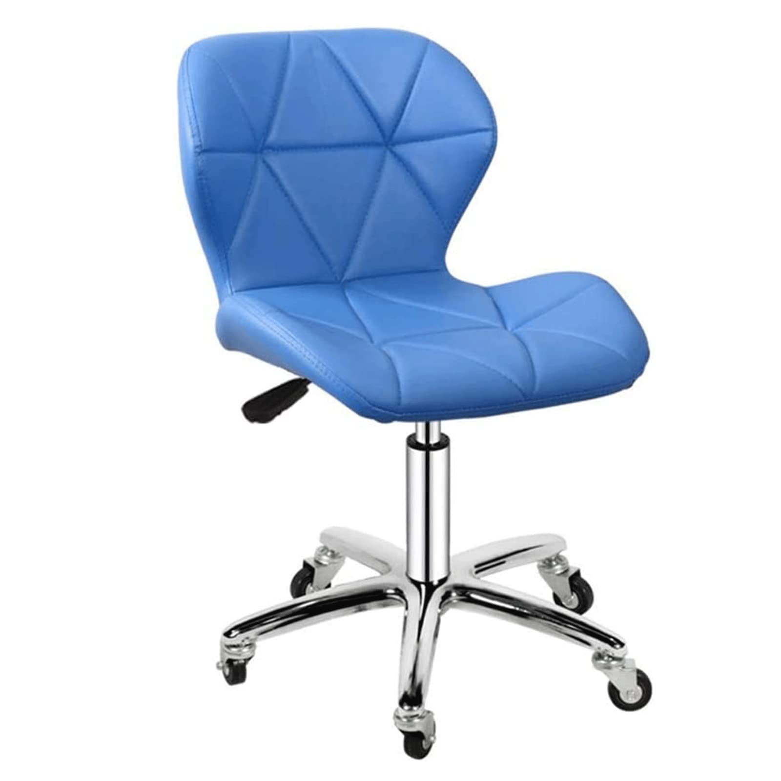 WDSOPK Ergonomic Leather Office Chair with ° Rotating Feature and Firm Seat Cushion(Blue-A)