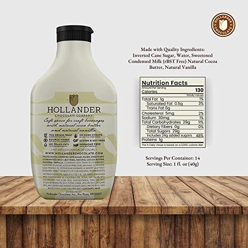 Hollander White Chocolate Cafe Sauce
