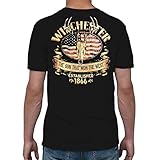 Winchester® Mens Southern Rebel Skull Graphic Short Sleeve T-Shirt Large Black