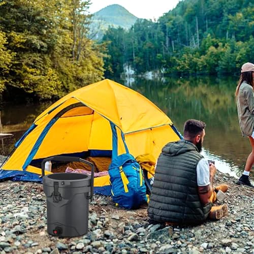 Huxibai Portátil | Recipiente Aislante para Alimentos | Dispensador de Bebidas Calientes,para Acampada Senderismo Playa Pícnic Deportes y Viajes - imagen 3