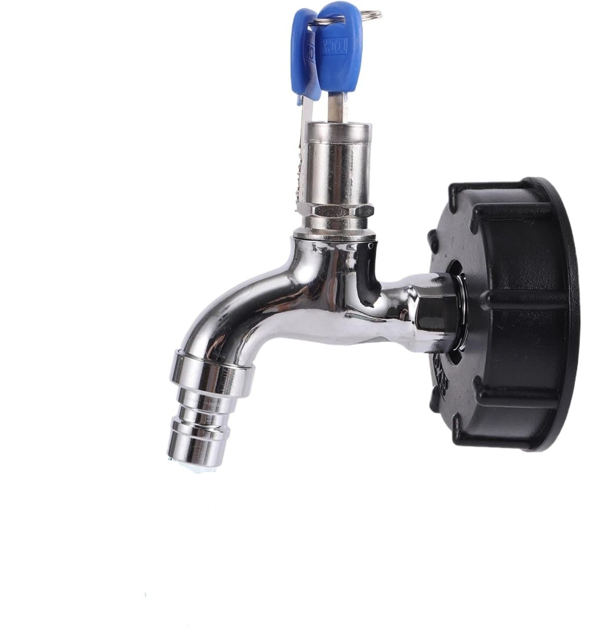 Adapter do kranu zbiornika IBC, nawadniania ogrodu, 1/2" męski, ze stopu metali, pralki, z zaworem włączającym/wyłączającym(8291)