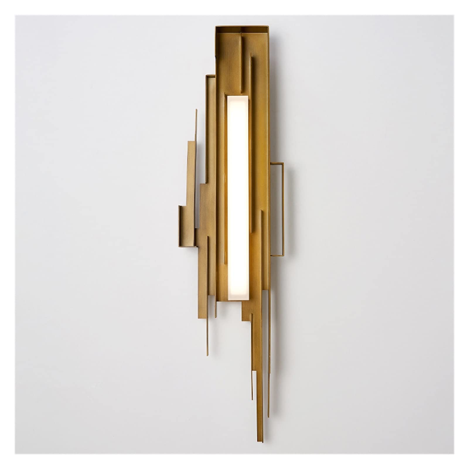 VDOQTLJT Wall lamp Post Modern Gold LED Lamp Iron Luxury Lighting Bedside Staircase Deco Sconces - Restaurant Bedroom Fixtures Chandeliers(Rightw20cmxh80cm)