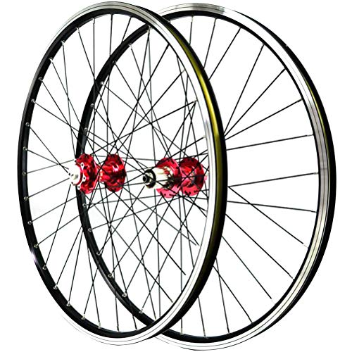 Mountainbike Laufradsatz 26inch Doppelwandige Leichtmetallfelgen Scheibenbremse V-Brake Fahrradradsatz Schnelle Veröffentlichung Abgedichtete