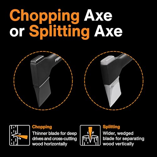 Fiskars X25 Splitting Axe 28", Wood Splitting Axe for Medium to Large Logs - image 7