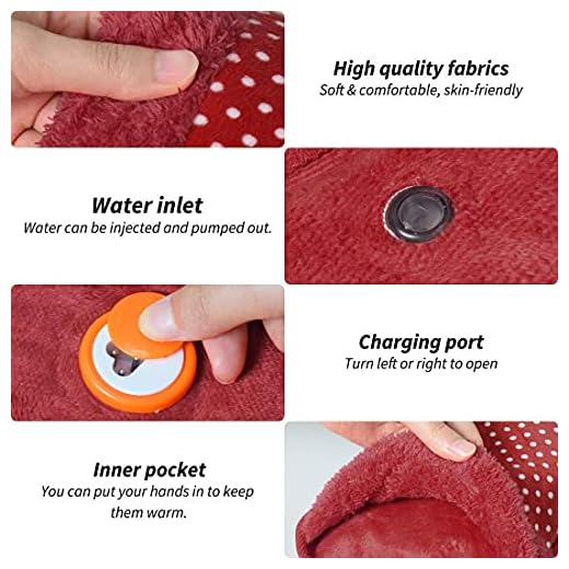 Hot Water Bag BLACK OLIVE® Heating Gel Bag For Pain Relief Electric Hot Pack Heat Pad Electric Heating Pad For Menstrual, Period Cramps, Back & Muscle Pain Men & Women With Charging Cord (Multicolor/Assorted)