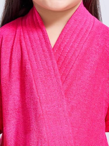 Image of SAND DUNE Baby Girls Terry Cotton Bathrobe, Quick Dry, 1-4 Years