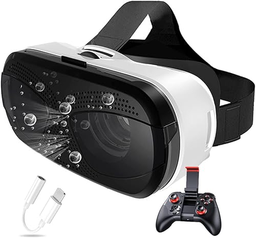 Auriculares de realidad virtual VR Gafas con controlador VR Auriculares para películas 3D Videojuegos para iPhone 13 Pro Max13 Pro131211 para