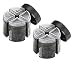 2 Pack Humi-Care 4oz Black Ice Pie Jar Cigar Humidor Humidification