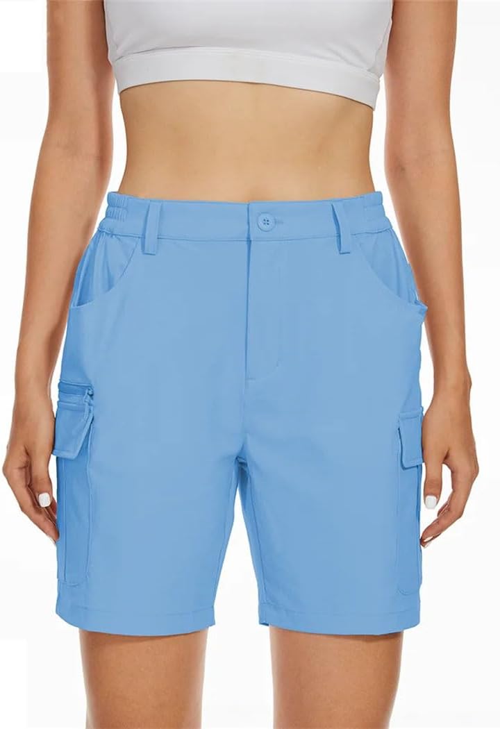 Women's Summer Hiking Shorts Lightweight Breathable Outdoor Running Bottoms Shorts