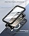 Lanhiem Magnetic for iPhone 15 Pro Max Case, IP68 Waterproof Dustproof Case, [Compatible with Magsafe] [Built-in Screen Protector] Full Body Heavy Duty Rugged Phone Cover 6.7 inch, Black/Clear
