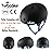 TurboSke Skateboard Helmet, BMX Helmet, Multi-Sport Helmet, Bike Helmet for Youth, Men, Women (Black&Blue, S/M)