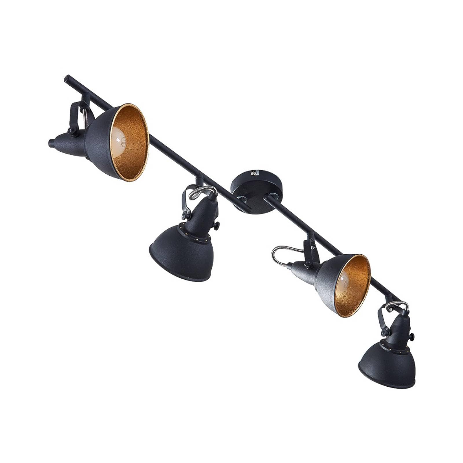 Kowanie Foco De Techo 3 Llamas Foco De Techo E14 : Negro | FindTheDeal