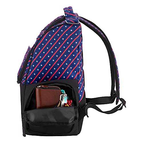 Prodigy Disc Ascent Disc Golf Backpack | Beginner Frisbee Disc Golf Bag With 18+ Disc Capacity | Disc Golf Bag For Beginners | Lightweight Disc Golf Starter Bag | Essential Disc Golf Accessories (Stars And Stripes) #TOP2